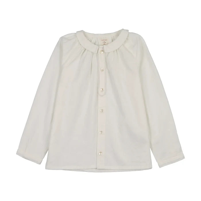 shirt l/s logo peter pan - cream