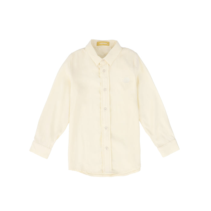 shirt l/s matte silk - ivory