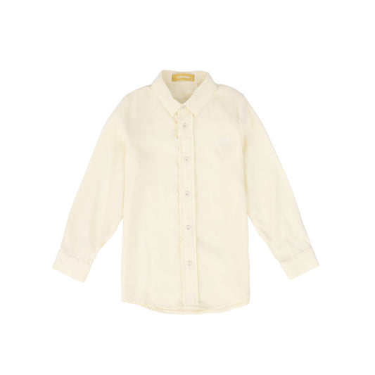 shirt l/s matte silk - ivory