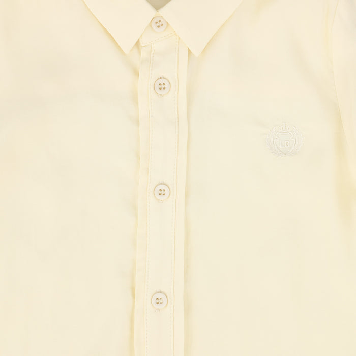 shirt l/s matte silk - ivory