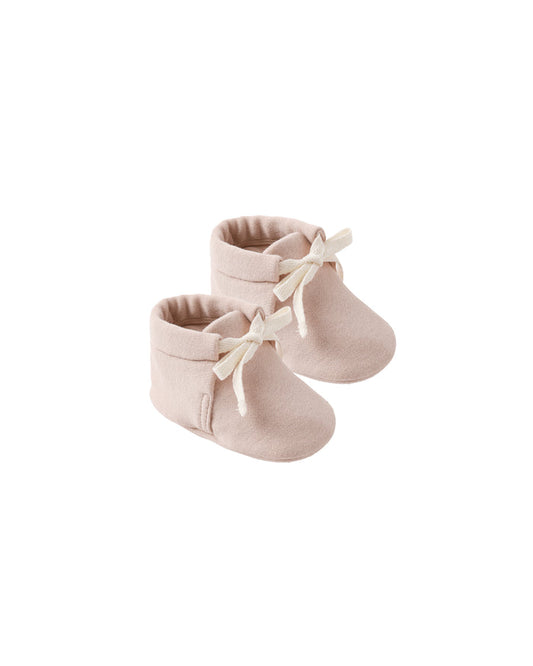 shoes baby booties - blush
