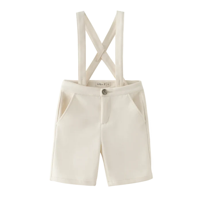 shorts suspender - cream