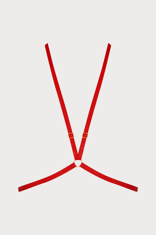 Maison Close Signature Harness Red - Naughty Knickers