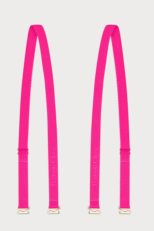 Maison Close Signature Shoulder Straps Pink - Naughty Knickers