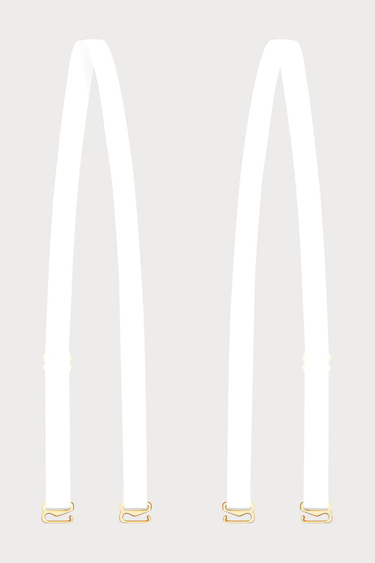 Maison Close Signature Shoulder Straps White - Naughty Knickers