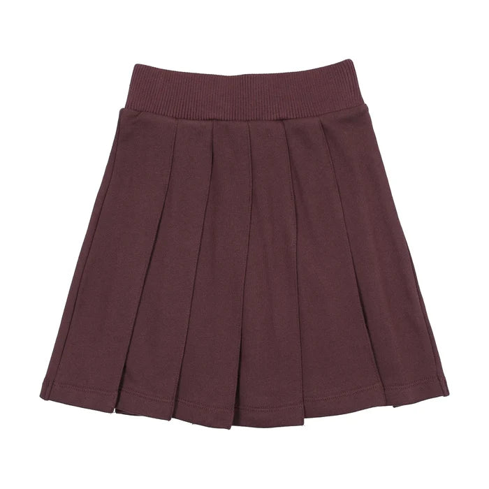 skirt fan club pleated - plum