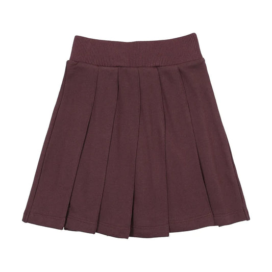 skirt fan club pleated - plum