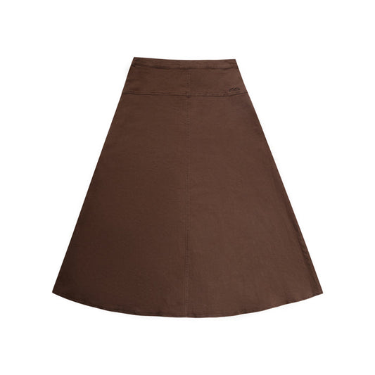 skirt midi corduroy - chocolate-493