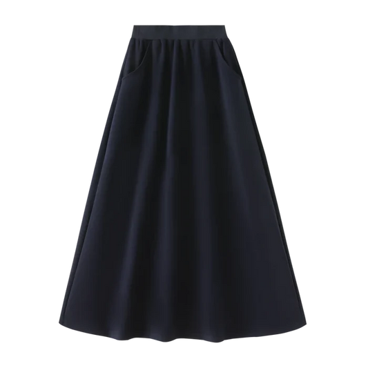 skirt ponte with pockets - navy