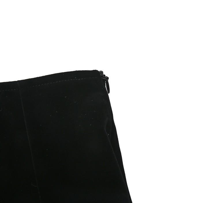 skirt velvet flair - black