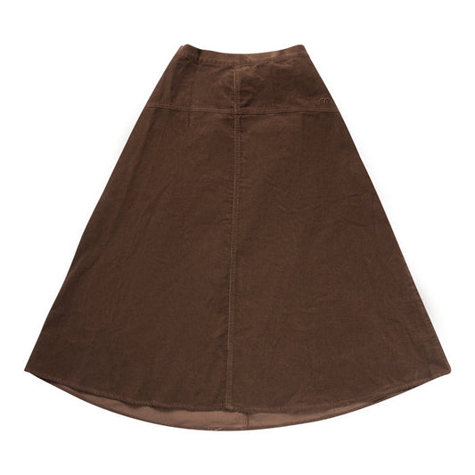 skirt washed denim - chocolate-493