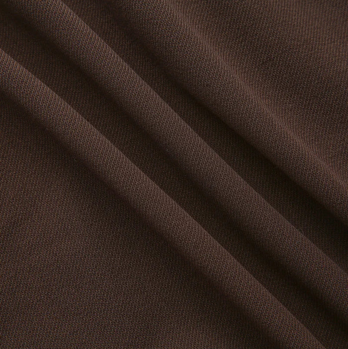 skirt wrap look gold button - brown