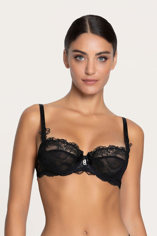 Lise Charmel Soir de Venise Half Cup Bra Black