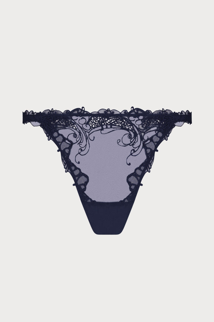 Lise Charmel Soir de Venise Navy Mini Thong