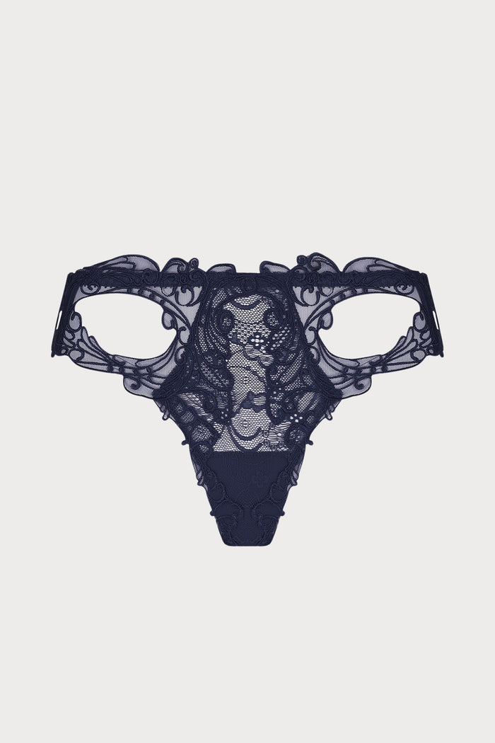 Lise Charmel Soir de Venise Navy Tanga Thong