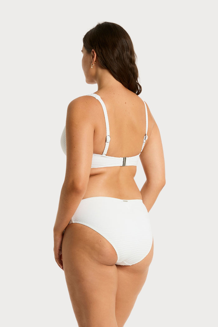 Spinnaker White Cross Front Bikini Top