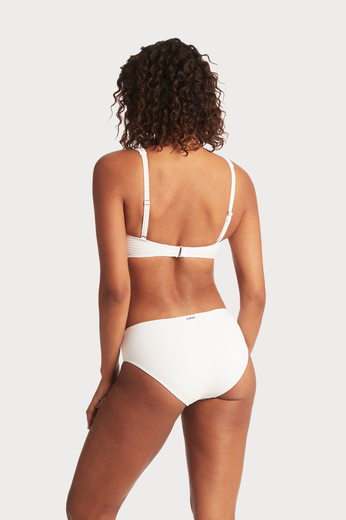 Spinnaker White Cross Front Bikini Top