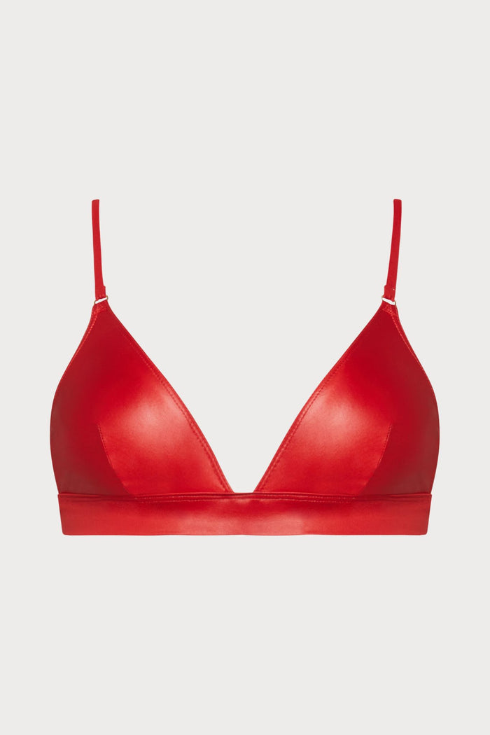 Maison Close Splash Red Triangle Bikini Top - Naughty Knickers