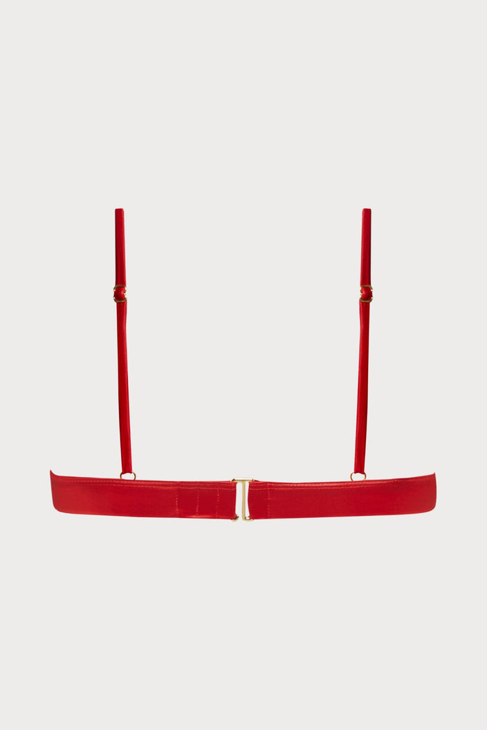 Maison Close Splash Red Triangle Bikini Top - Naughty Knickers