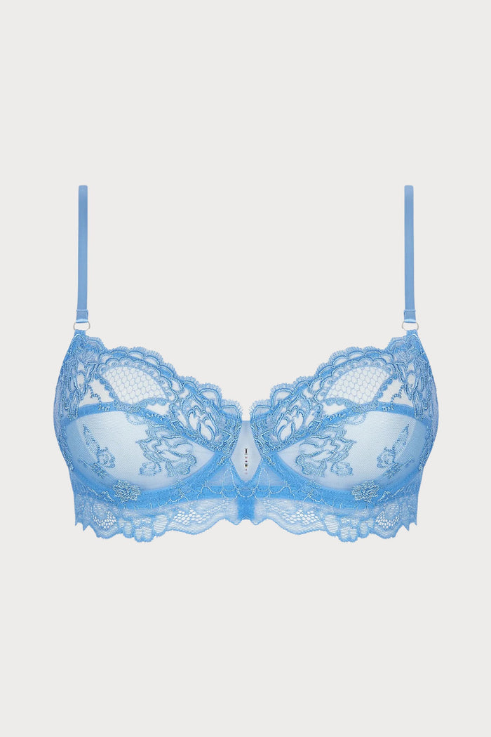 Sublime En Dentelle Half Cup Bra in Blue