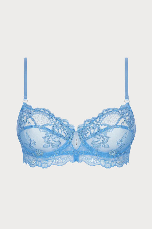 Sublime En Dentelle Half Cup Bra in Blue