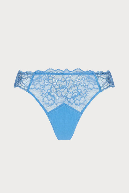 Sublime En Dentelle Thong in Blue