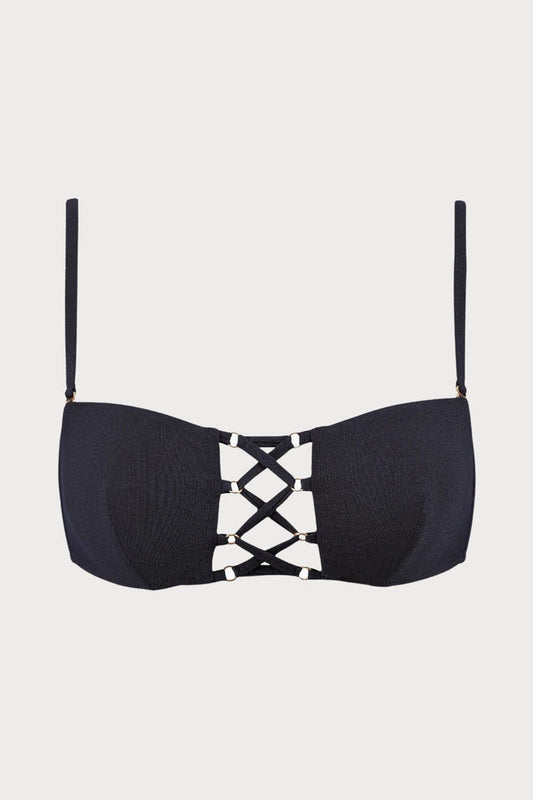 Summer Glow Bandeau Bikini Top, Size XS (UK 8)