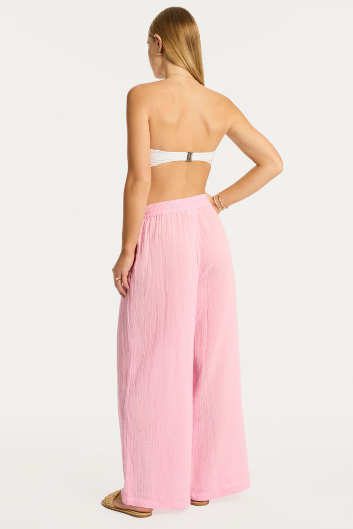 Sunset Cotton Pink Beach Pants