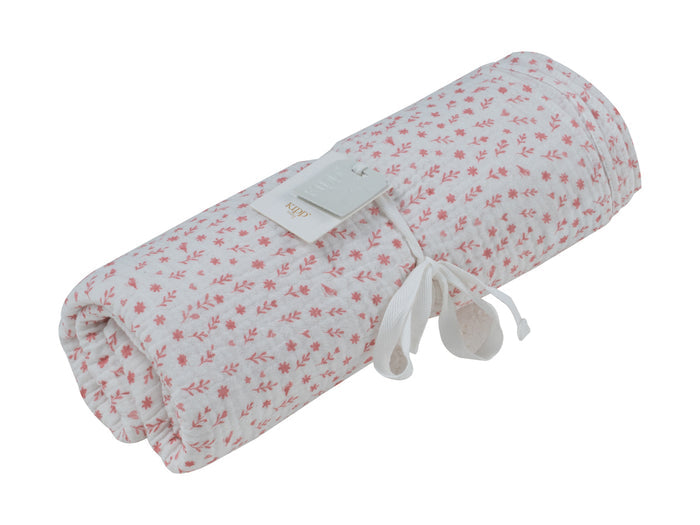 swaddle floral printed - rose