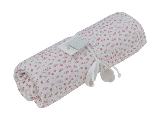 swaddle floral printed - rose