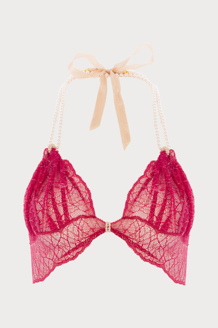 Sydney Pearl Bra Red