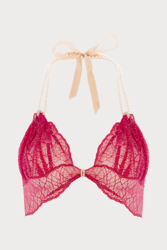 Sydney Pearl Bra Red