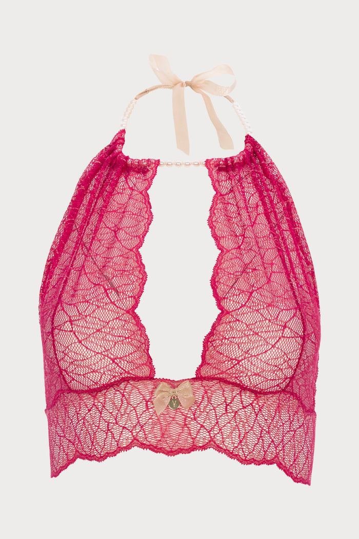 Sydney Pearl Bralette Red