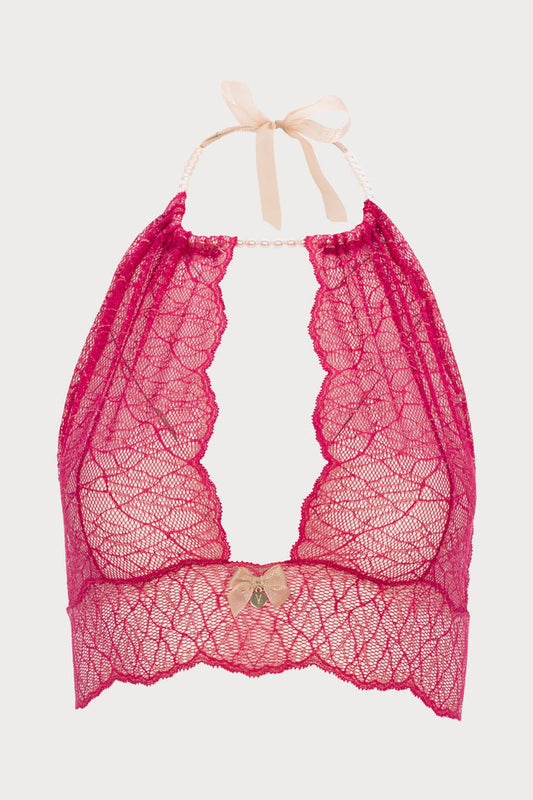 Sydney Pearl Bralette Red