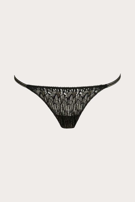 Sarda Tabei Black Mini Thong - Naughty Knickers