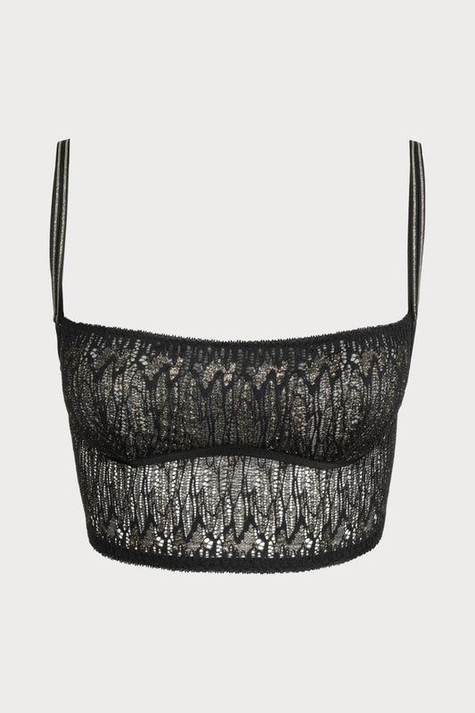 Sarda Tabei Black Wireless Bralette - Naughty Knickers