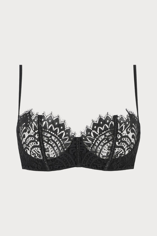 The Black Swan Underwired Bra with Swarovski Crystals