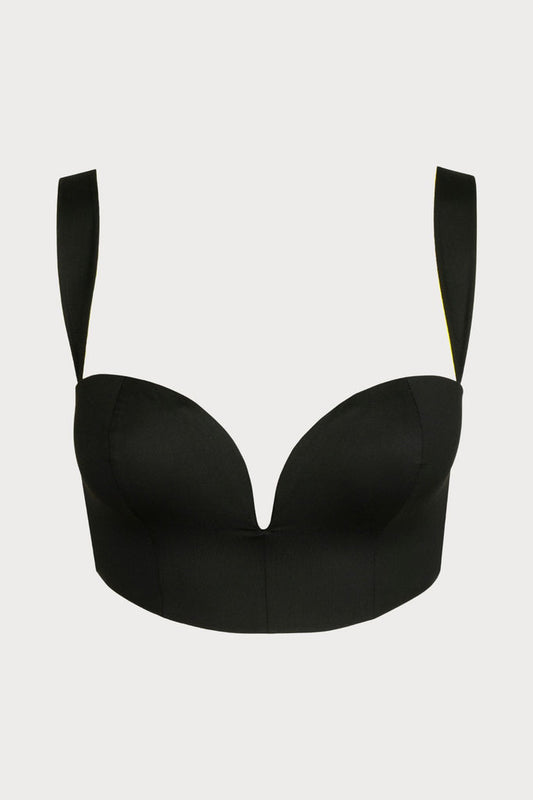 Sarda Tomorrowland x Sarda Greta Plunge Bikini Top - Naughty Knickers