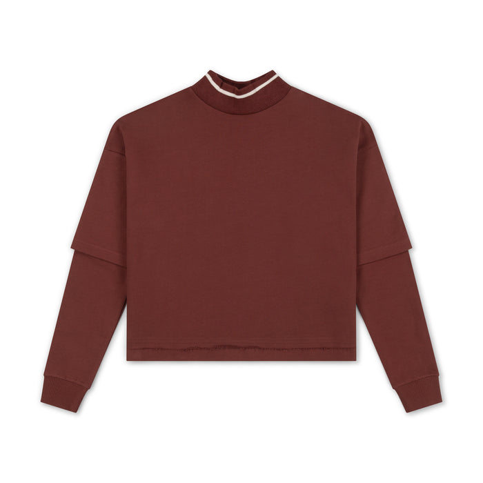 top l/s clube de baseball - deep clay