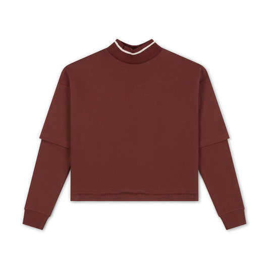 top l/s clube de baseball - deep clay