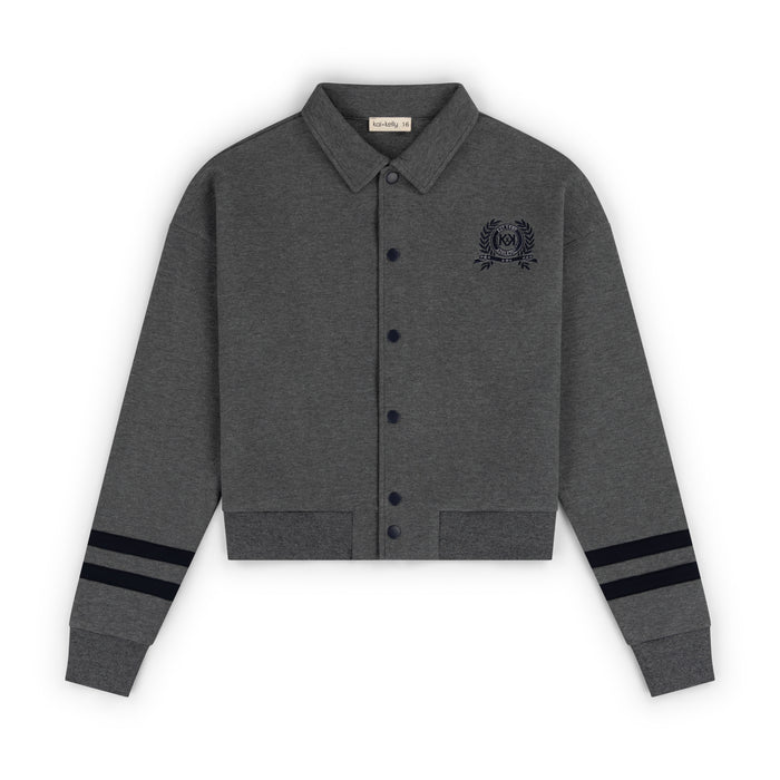 top l/s the prep edit - melange grey