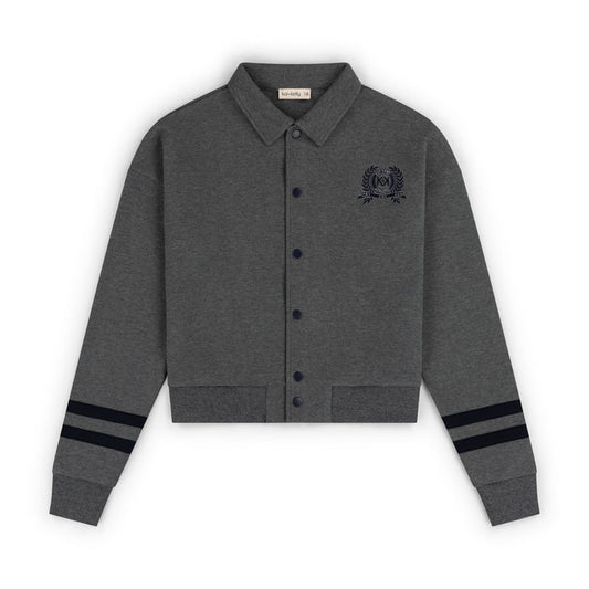 top l/s the prep edit - melange grey