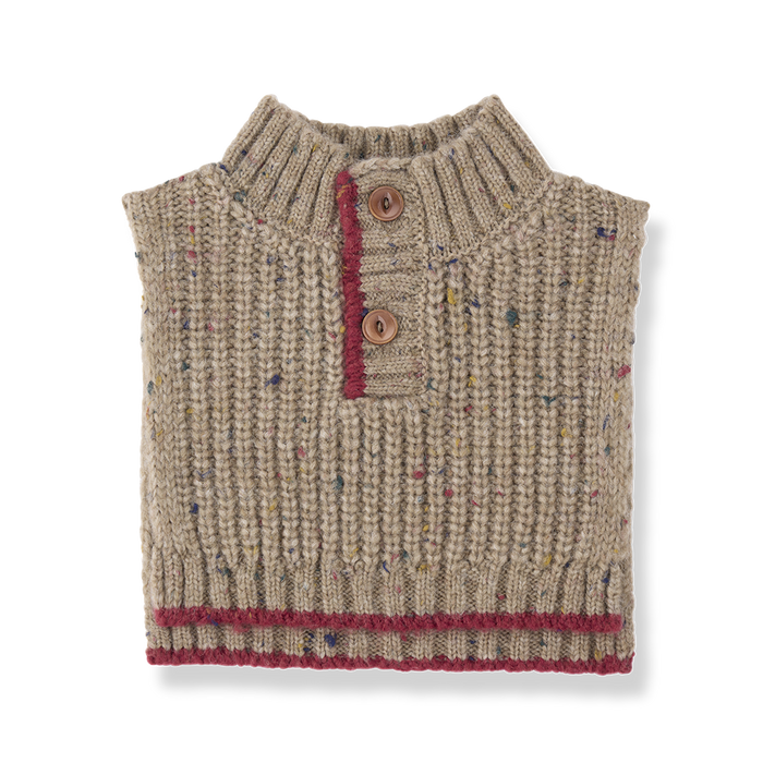 vest chunky knit speckled - canapa