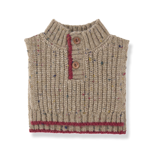 vest chunky knit speckled - canapa