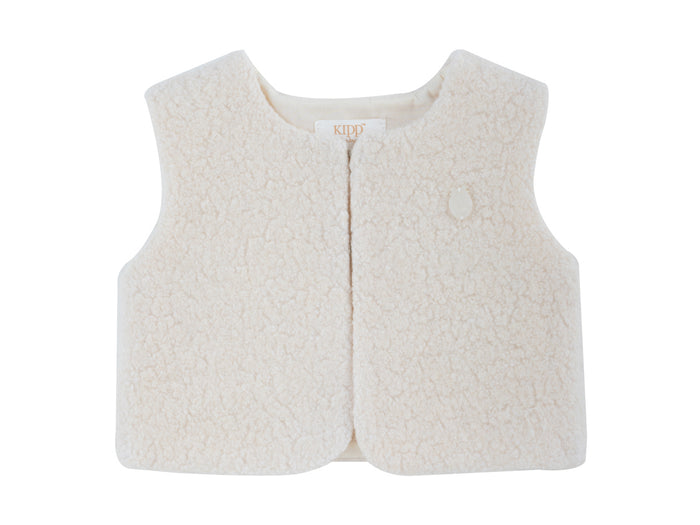 vest sherpa - white