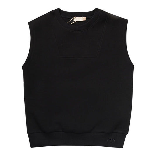 vest sweatshirt  - black-9