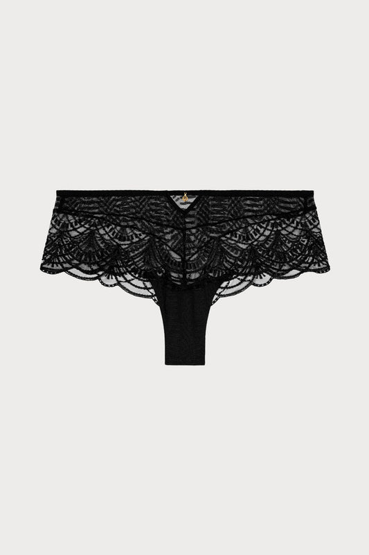 Vibes Black Embroidery Shorty
