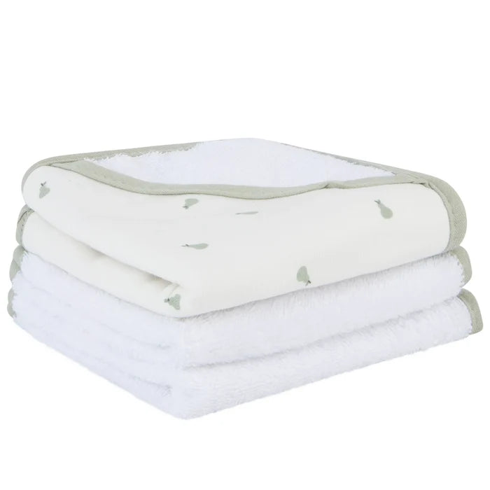 washcloth 3 pack - pear