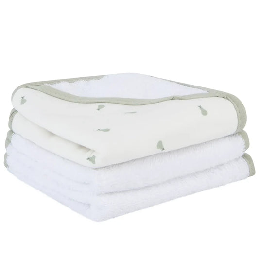 washcloth 3 pack - pear