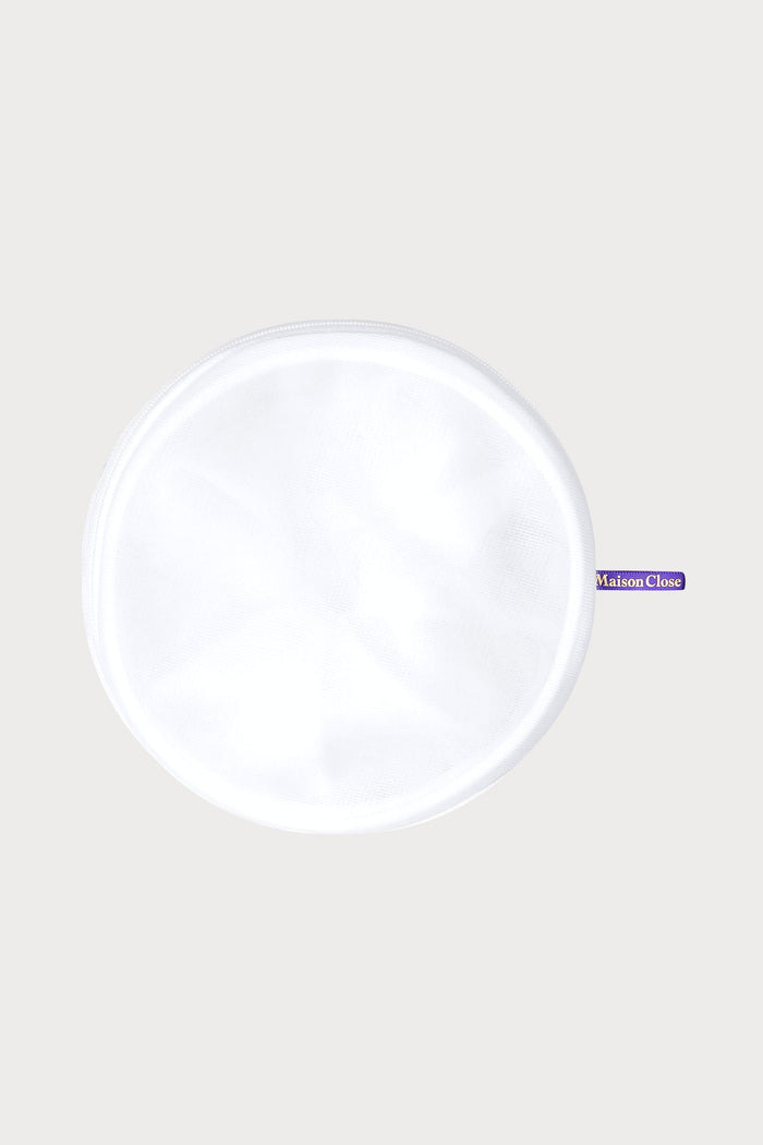 Maison Close White Round Mesh Lingerie Wash Bag - Naughty Knickers